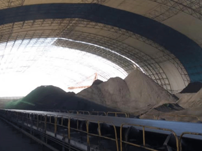 福安煤棚料仓网架